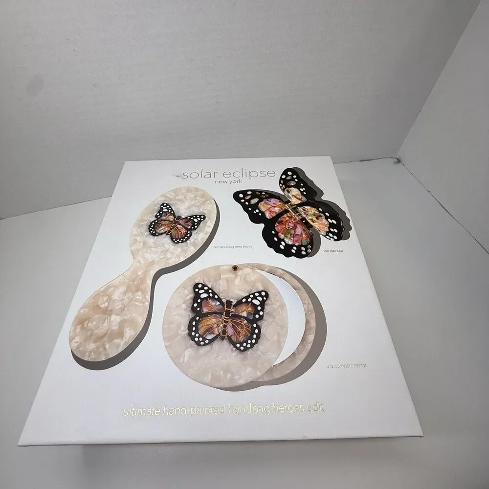 Solar Eclipse Monarch Butterfly Set (Nordstrom Exclusive) New But Missing Clip